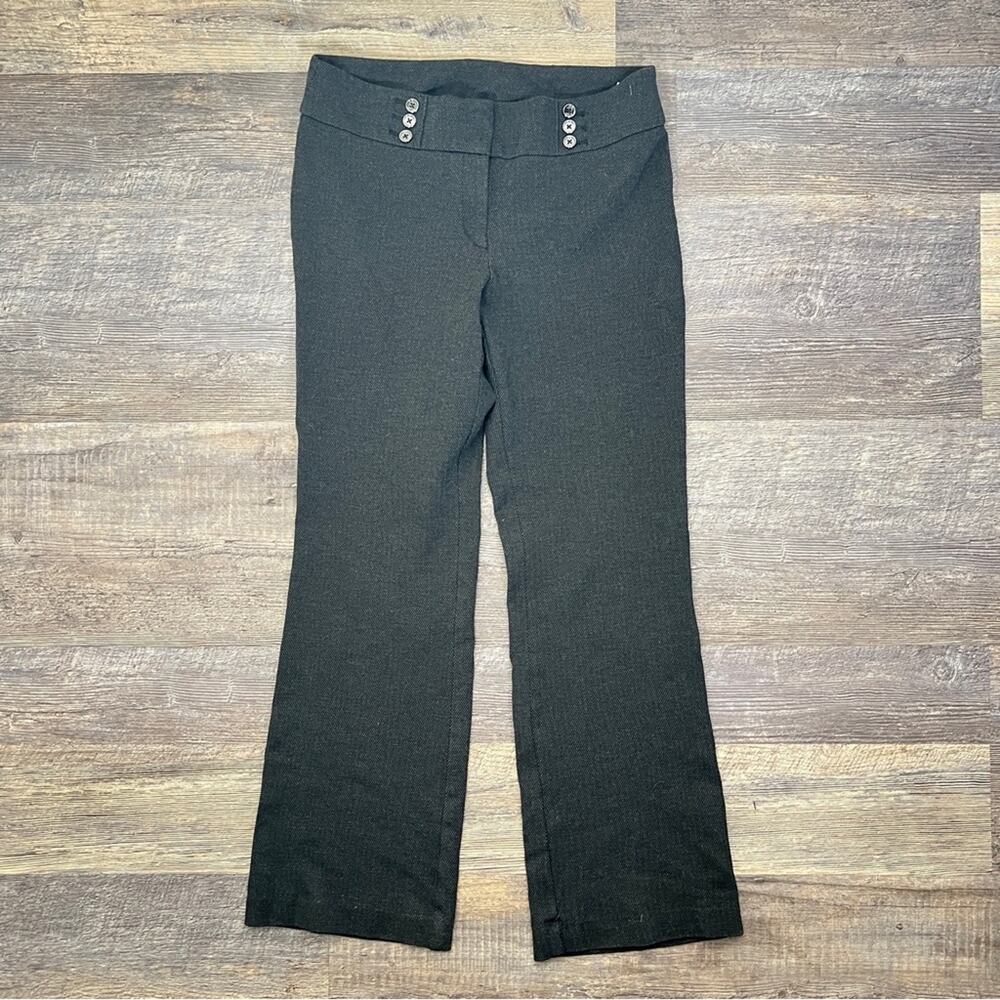 Anne Klein Charcoal Gray straight leg business casual dress pants size 8 B185